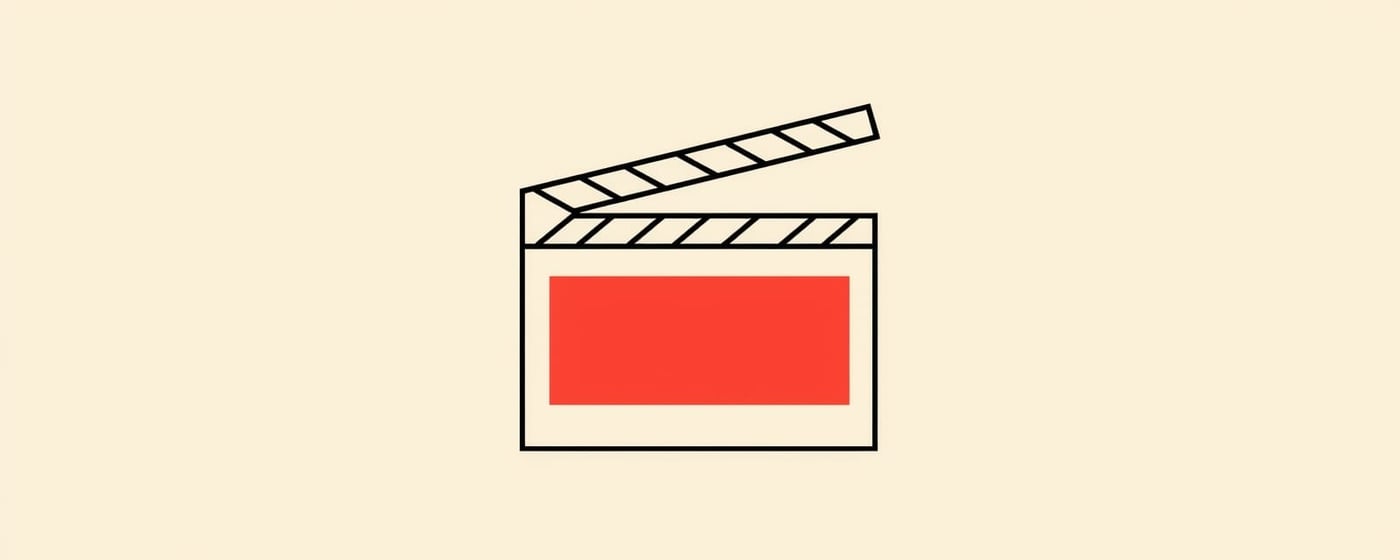 AI-created image of a film clapperboard for a story about film and television production.