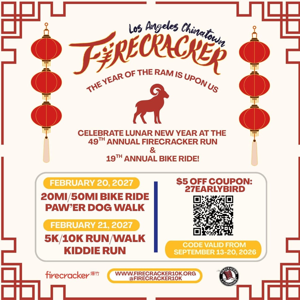 L.A. Chinatown Firecracker opens registration for 49th annual Lunar New Year runs, bike rides and dog walk supporting image 2