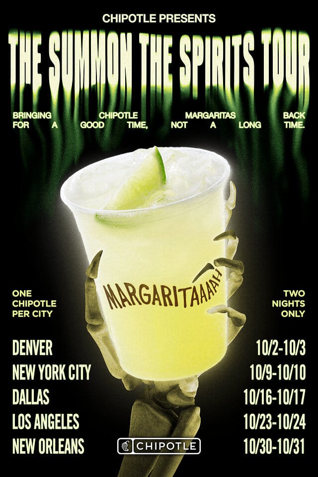 Chipotle revives margarita with Hollywood pop-up on Oct. 23-24 supporting image 1