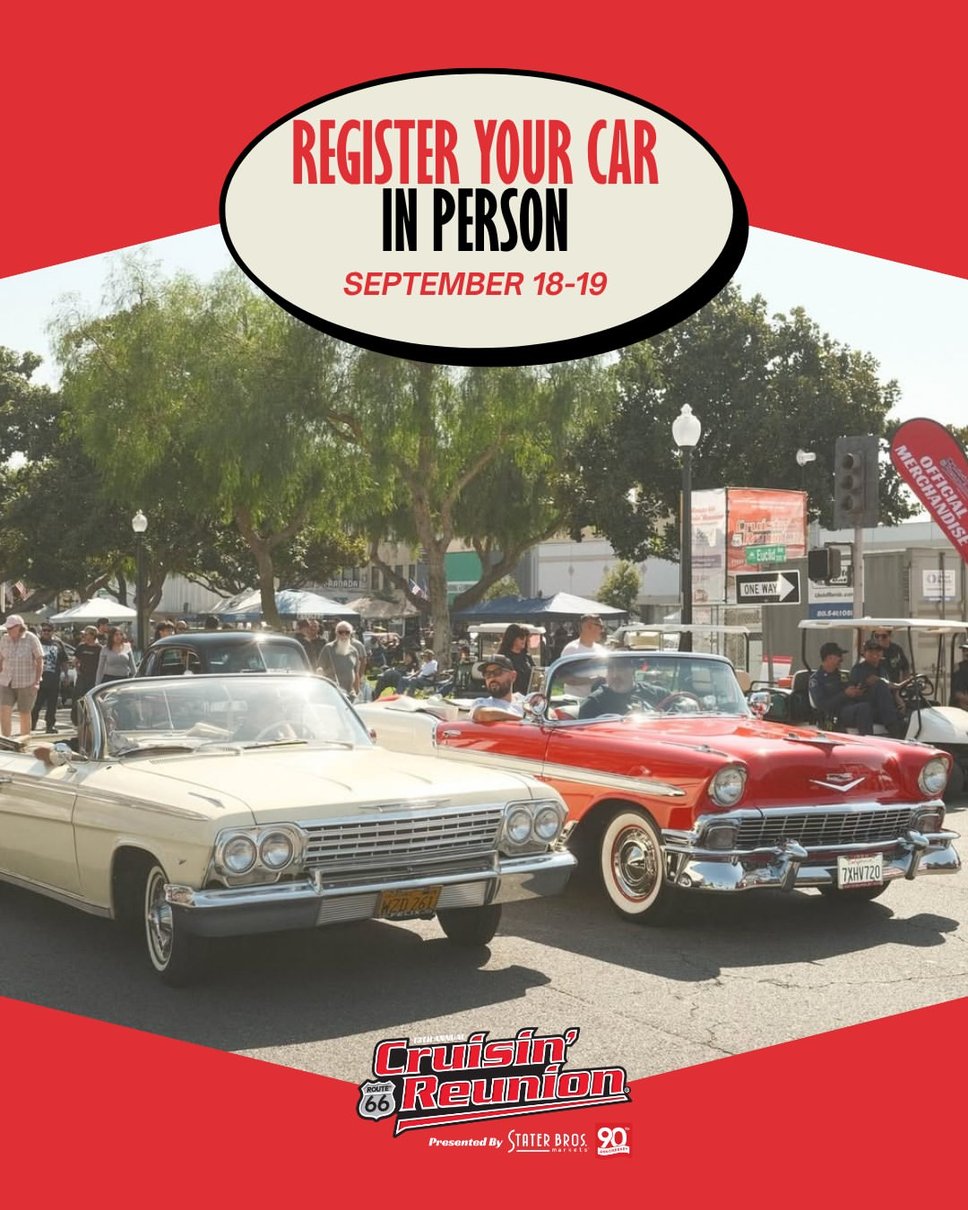 Route 66 Cruisin’ Reunion rolls into downtown Ontario with 1,000+ classic cars
