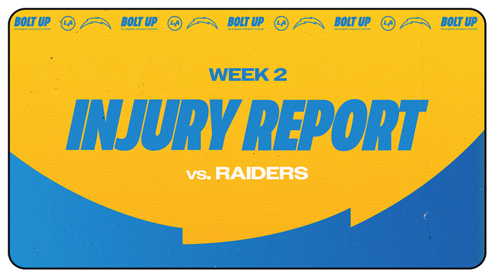 Chargers list Ladd McConkey questionable, Elijah Molden out for Week 2 vs Raiders