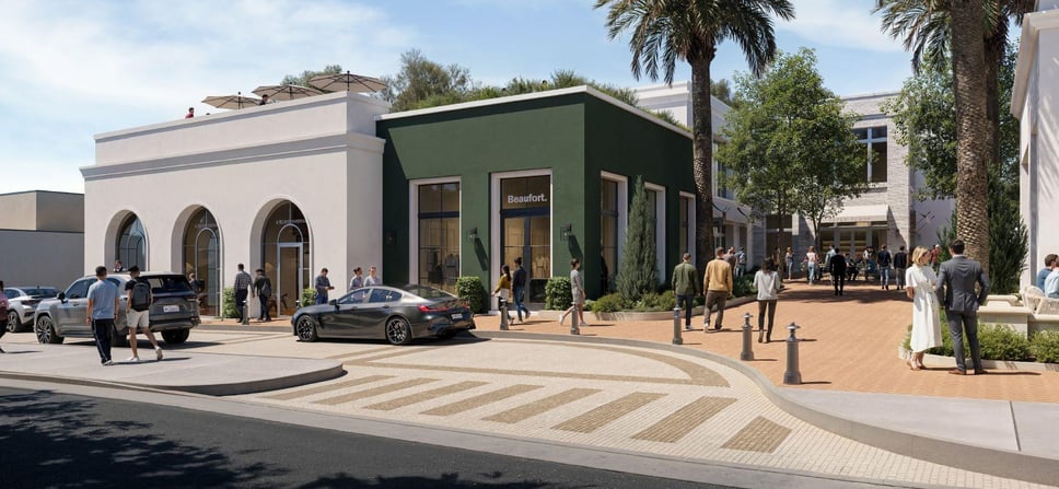 West Hollywood approves Robertson Row plan: four-building mixed-use complex, historic factory relocation, 98-ft digital billboard supporting image 6