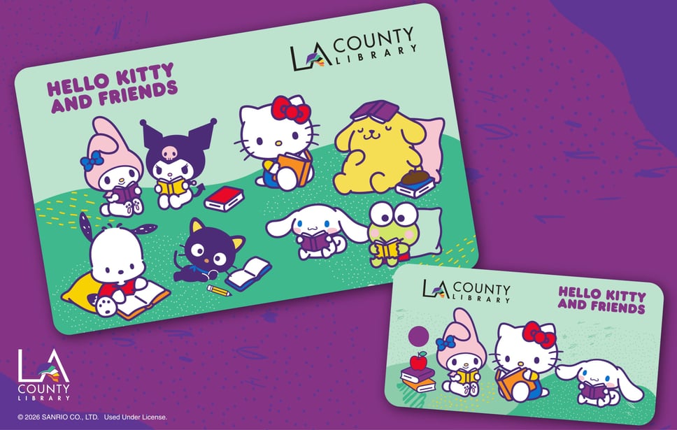 Hello Kitty and Friends library card rolls out in LA County, limited edition cards and themed programs launches
