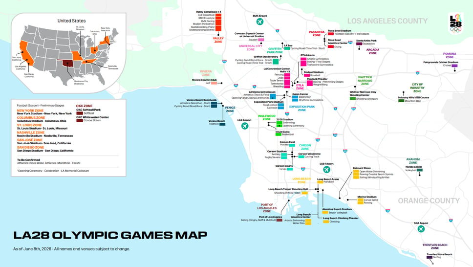Los Angeles, Caltrans designs exclusive Games Route Network for LA28 athletes and officials