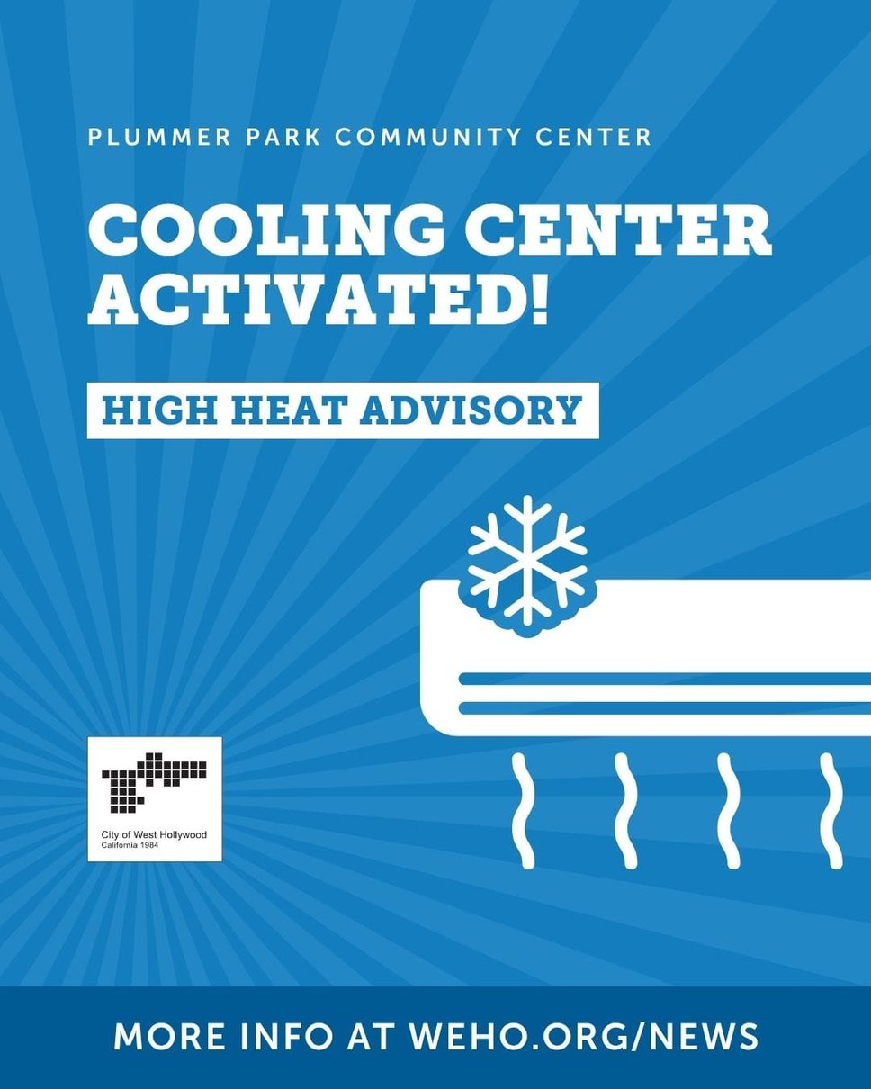 West Hollywood opens Plummer Park cooling center for weekend heat wave