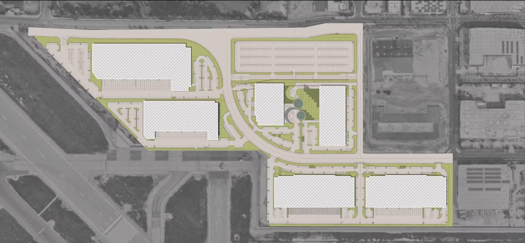 Rendering of Anduril Industries' new Long Beach campus near Long Beach Airport