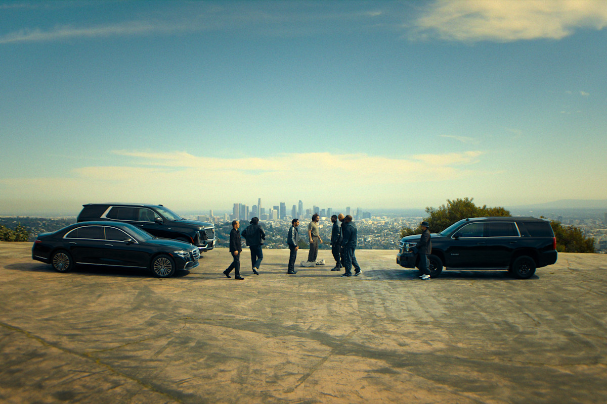 A Netflix production filming on location in Los Angeles