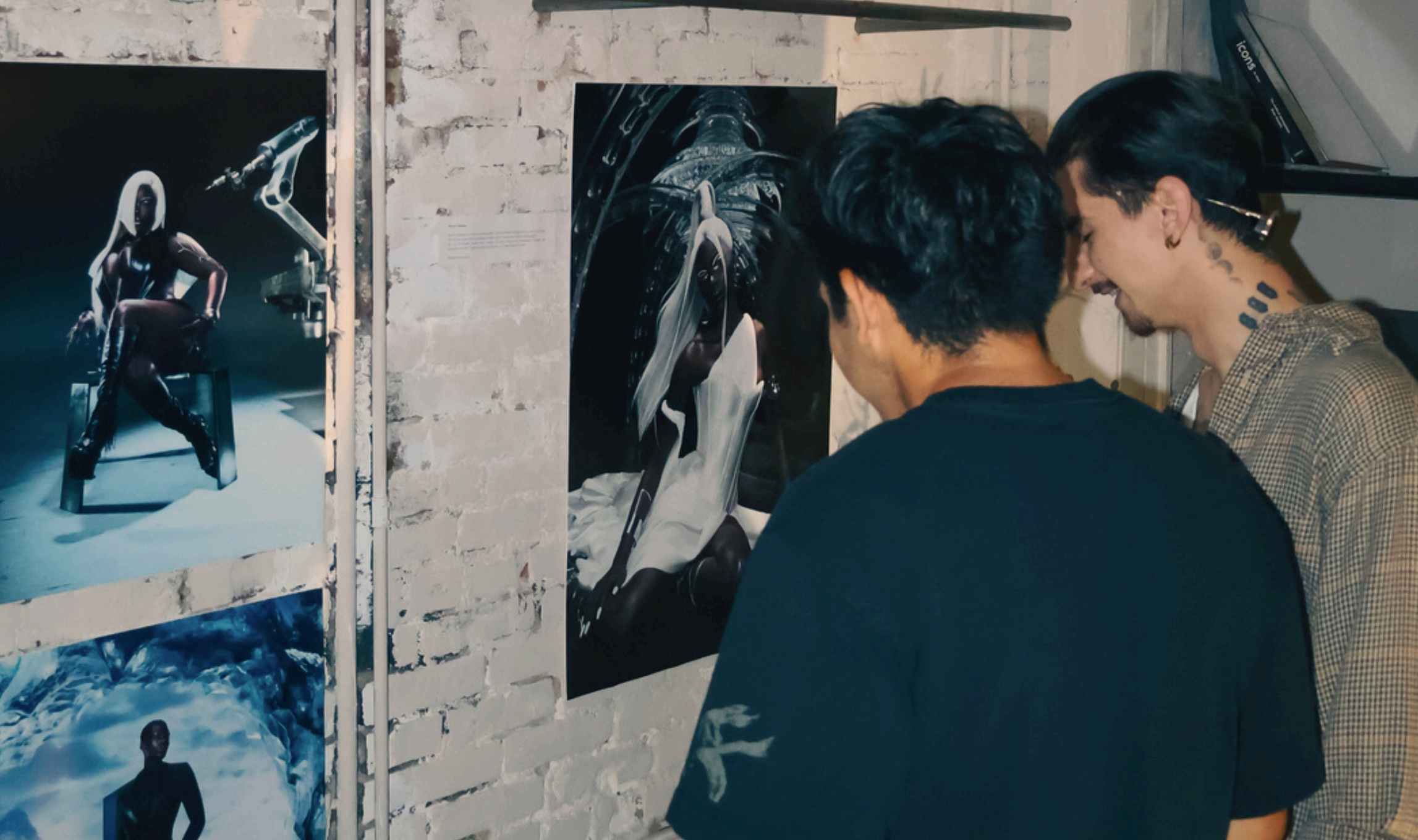 VOID founders Anastasia Surkova and Shanaya Santos at the Performance of Self exhibition at Al’s General in Downtown Los Angeles.