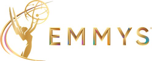 Gold Emmys wordmark and Emmy statuette symbol.
