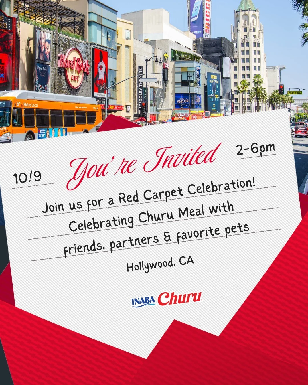 INABA Churu Rolls Out the Hollywood Red Carpet for Dogs and Cats to Celebrate 10 Years of Love in the U.S.