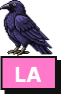 CurationsLA raven badge