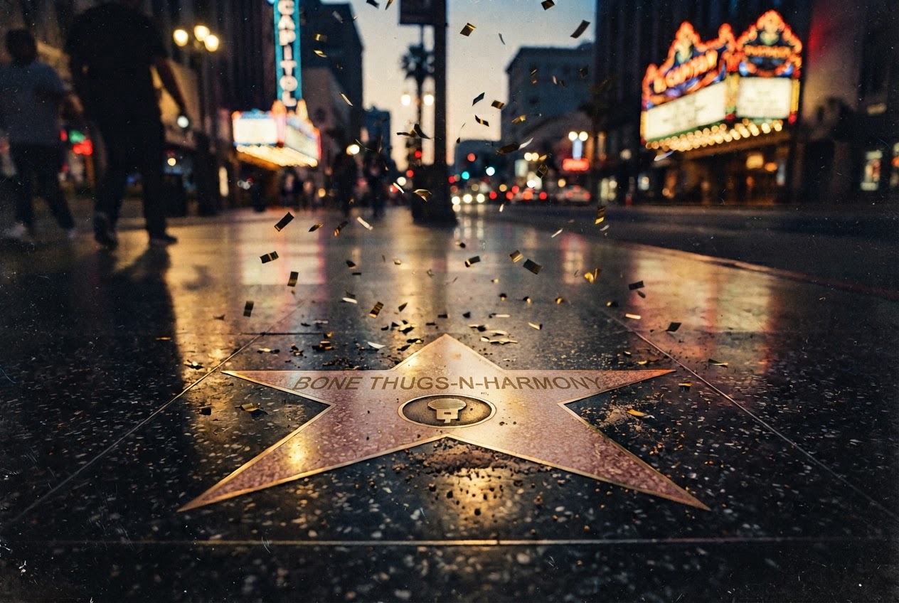 Bone Thugs-N-Harmony Hollywood Walk of Fame star.