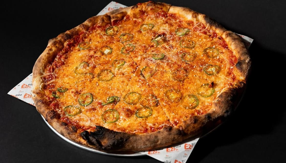 New York-style pizza from EZPZ in El Segundo.